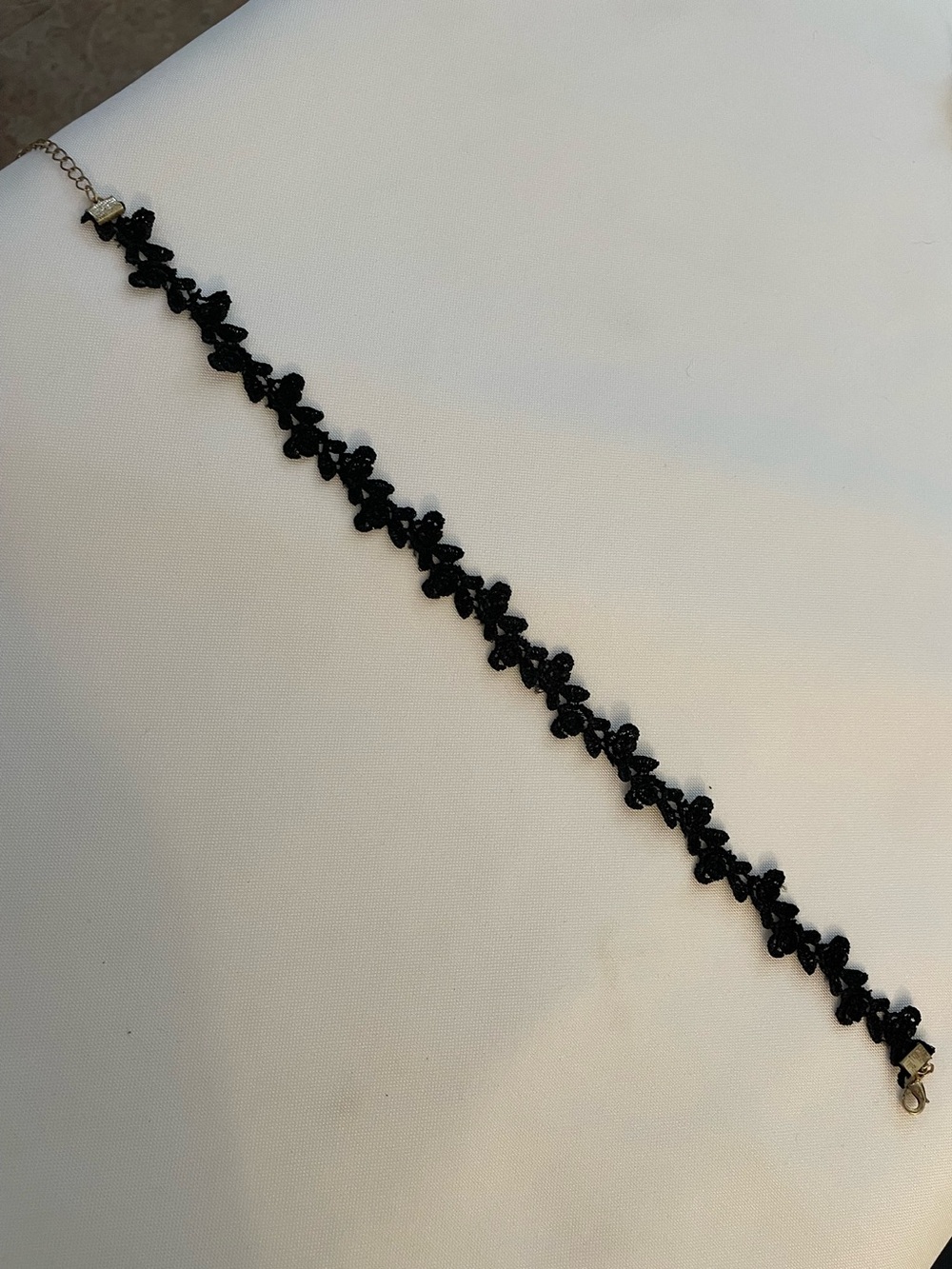 🔥 Black Floral Lace Choker Necklace Adjustable